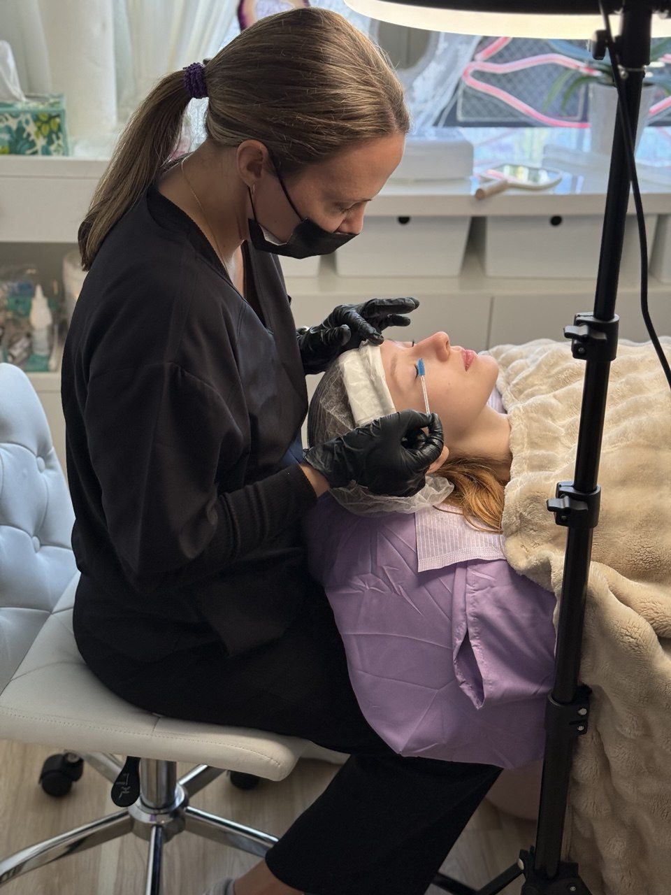 InLei® lash lift products in San Diego studio