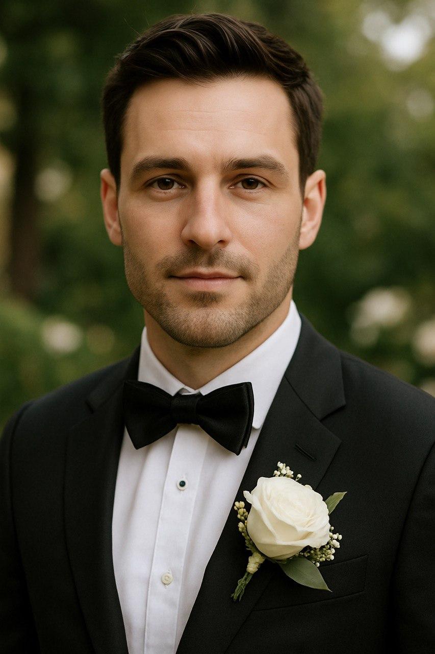 Makeup for the groom in San Diego